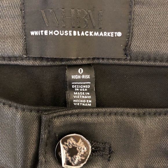 WHBM high rise kick flare coated jeans size 0 - Picture 10 of 13